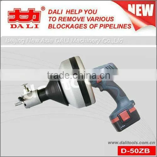 Drain Auger with Cordless Drill