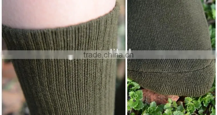 Custom knee high cushion police army military socks for men