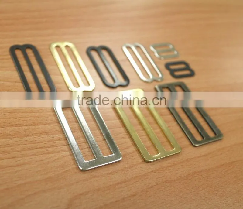 Steel Wire Form High quality End Bar Buckle with prong black color, nickel plate, Brass Plate