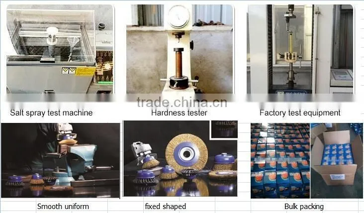 5" steel wire cup brush wheel twist knot crimped bowl disc abrasive M14 round grinding cheaning brush