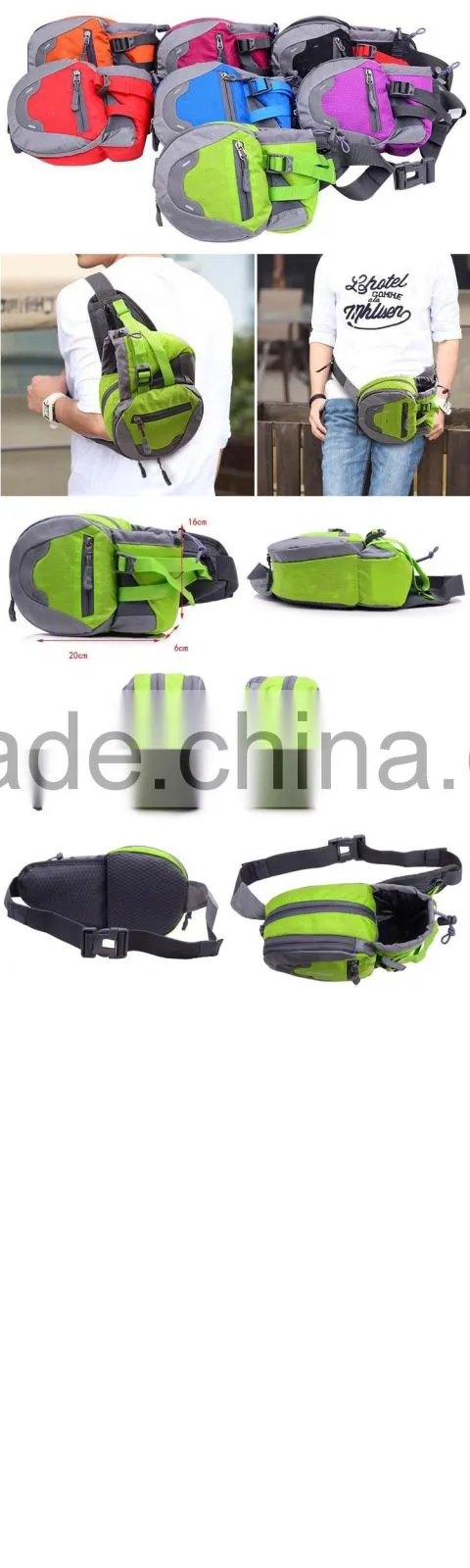 New Fashion Waterproof Nylon Running Sport Waist Fanny Pack Bag
