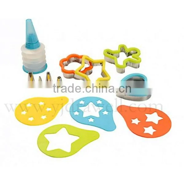 CC8515 Star 4-Piece Food Safe Grade Plastic cake decorating stencils