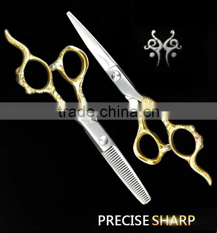 Golden scissors Thinning Hair Scissors professional hairdressing scissors