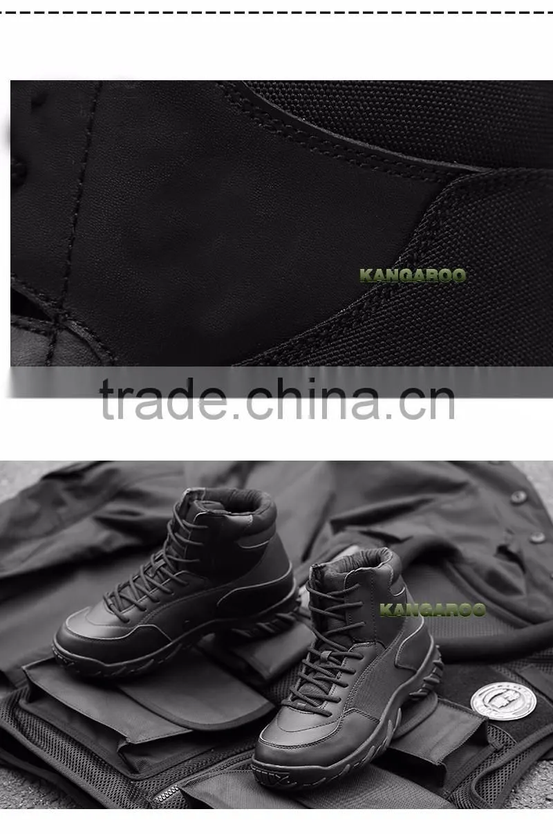 2017 Fashion Black Combat Casual Climbing Boots