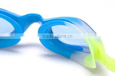 Hot sale silicone frame waterproof kids swimming waterproof adjustable water glasses
