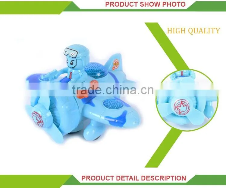 Hot selling cartoon electric universal battery operated toy plane