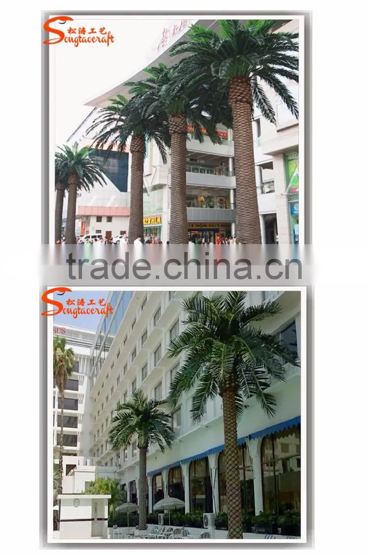 Songtao suplier artificial date palm tree customized fibeerglass date palm tree fiberglass artificial palm trees