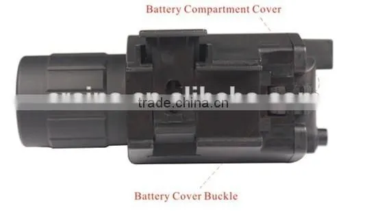 Lightweighted Plastic housing red laser sight and 200 lumens CREE Q5 LED flashlight combo