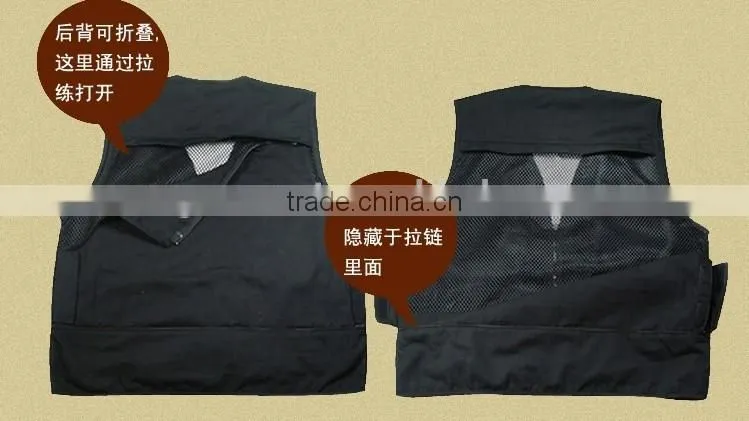 men's plus size fishing jacket vest and outdoor casual multi-pocket waistcoat men Hot sale