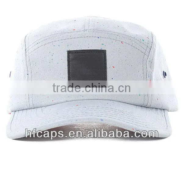 Spring pale grey curved brim adjustable hat custom 5 panel baseball cap