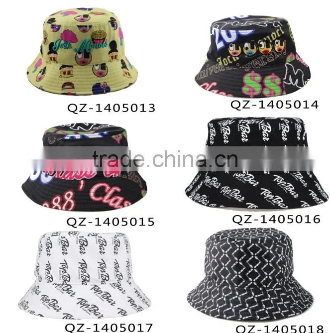 Custom 2015 New Design Colorful Denim Bucket Hat