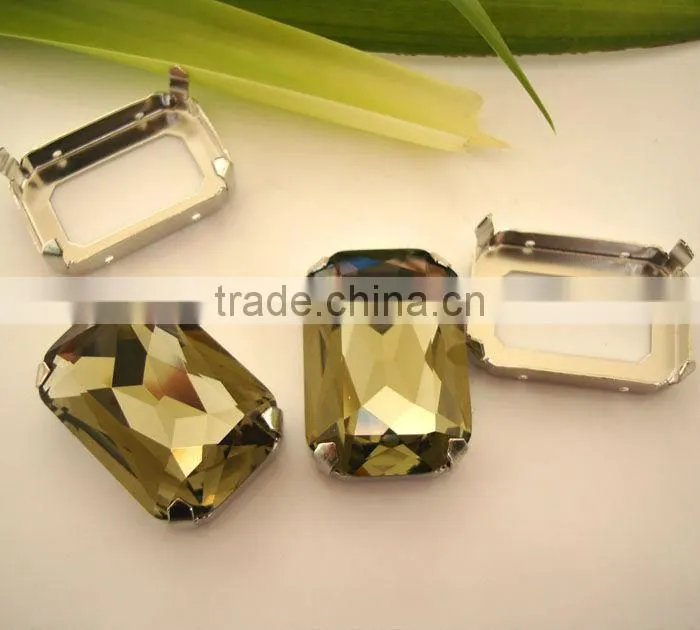 decorative point back natural crystal rhinestone for jewelry accessories