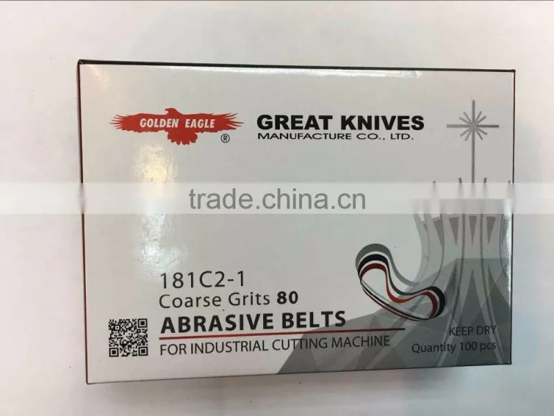GOLDEN EAGLE GRITS ABRASIVE BELTS-FINE, MEDIUM, COARSE