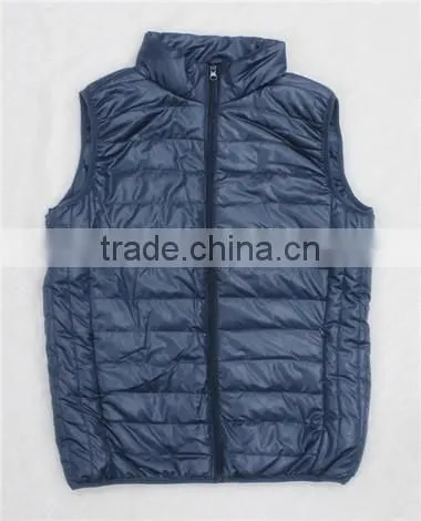 Winter outer wear breathable men vest jacket without hood(MV130056)