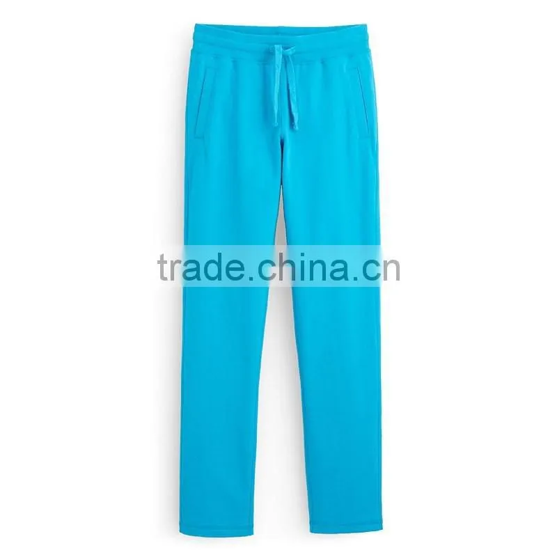 Womens Plain Fleece Pants Trousers Slim Fit Jogging Trouser Sweatpant 2015