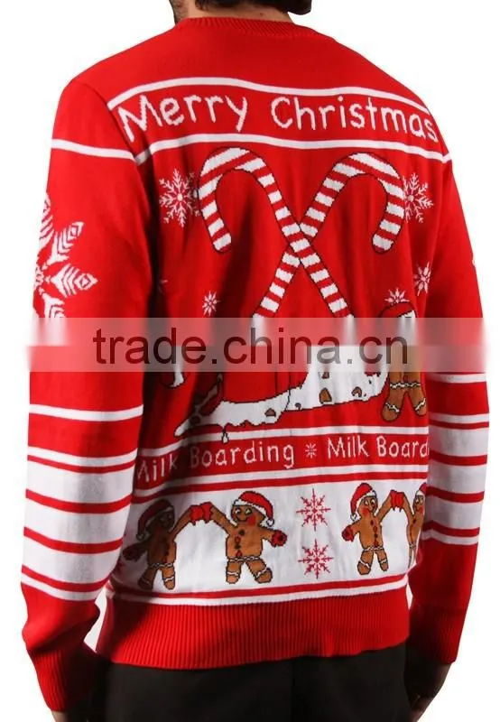 Allover jacquard ladies clothing lighted christmas sweater