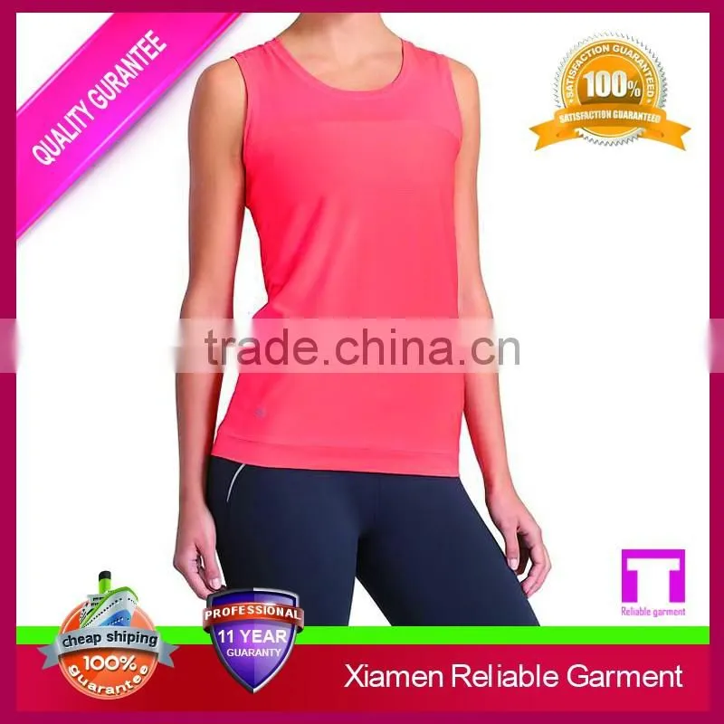 High quality fitness wholesale plain white stripe sport tank top
