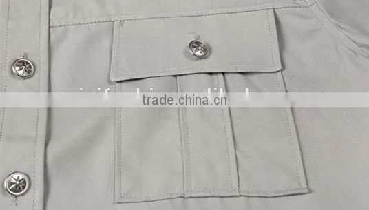 OEM custom logo unisex long sleeve security clothing guard uniform shirt
