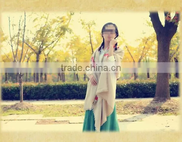 New design Petty Route knit winter mori girl style 200*90cm girl super big thick shawl blanket scarfs 2016
