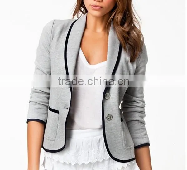 2016 new arrival fashion women top slim latest design small elegant blazer fashion blazer causal suit