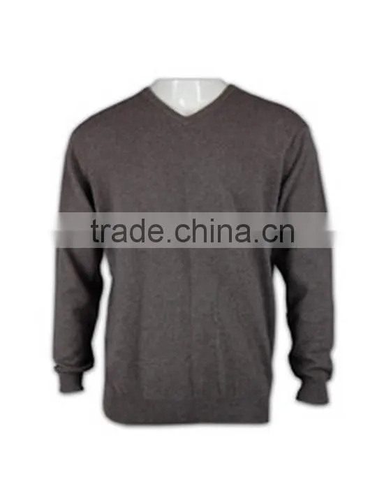 ISO9001/BSCI Manufature loose v-neck mens grey cardigan sweater