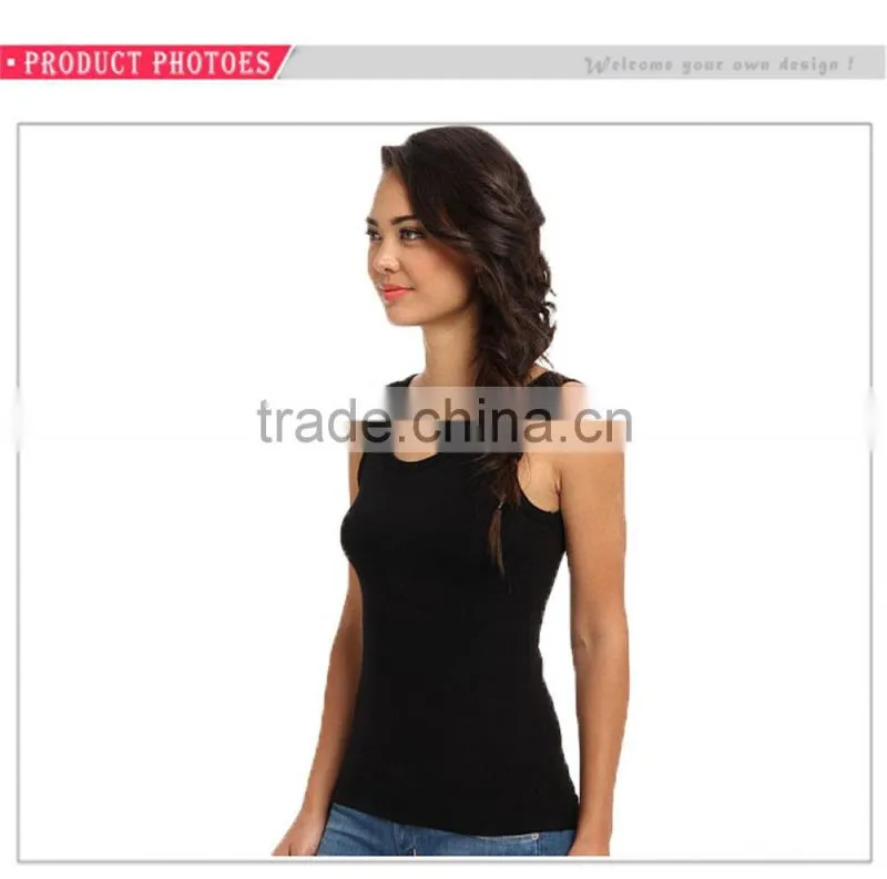 Hot Sale Wholesale Woman's Gym Vests Sleeveless Blank Bodybuilding Tank Top