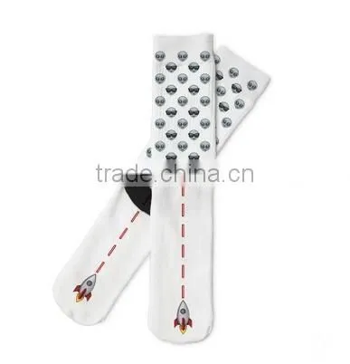 3d sublimation /Digital printed custom design tube Star socks factory