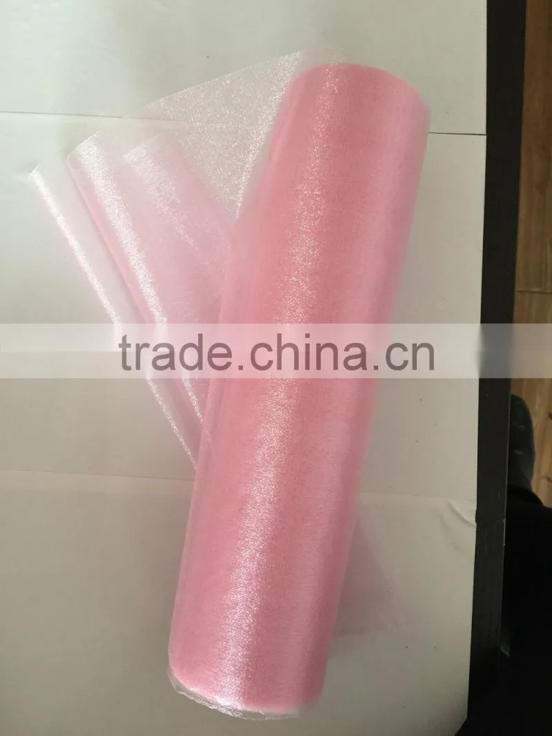 29CMX25M ROLL OF CRYSTAL ORGANZA SOFT SHEER FABRIC WEDDING PARTY TABLE RUNNER CHAIR SASH BOWS
