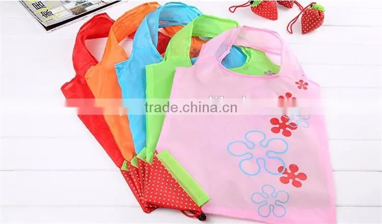 Eco Storage Handbags Strawberry Foldable Shopping Tote Reusable Shopping Bag