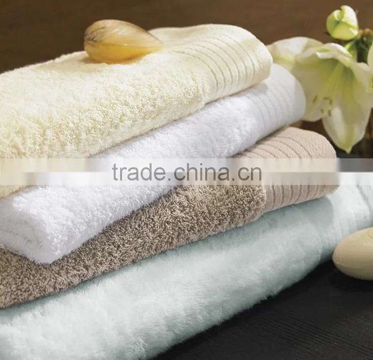 100% cotton solid dobby terry towel hotel towel