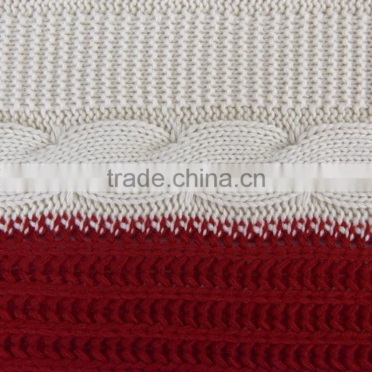Luxury promotion bedding 100% acrylic knitted mohair throw blanket