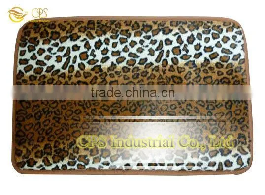 3D fabric printing pv fleece non slip mat thin door mat