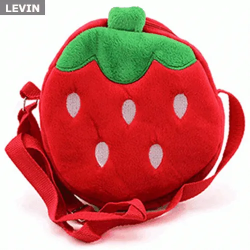 best price berries strawberry soft plush toy children portable backpack