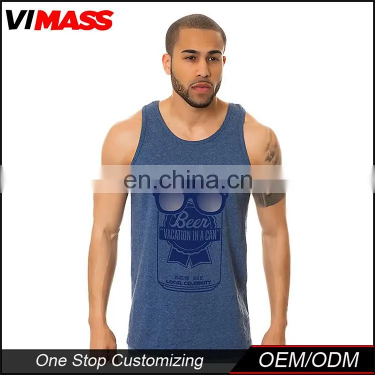wholesale cotton custom mens tank top