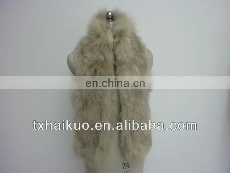 2013 fox fur stand collar vest