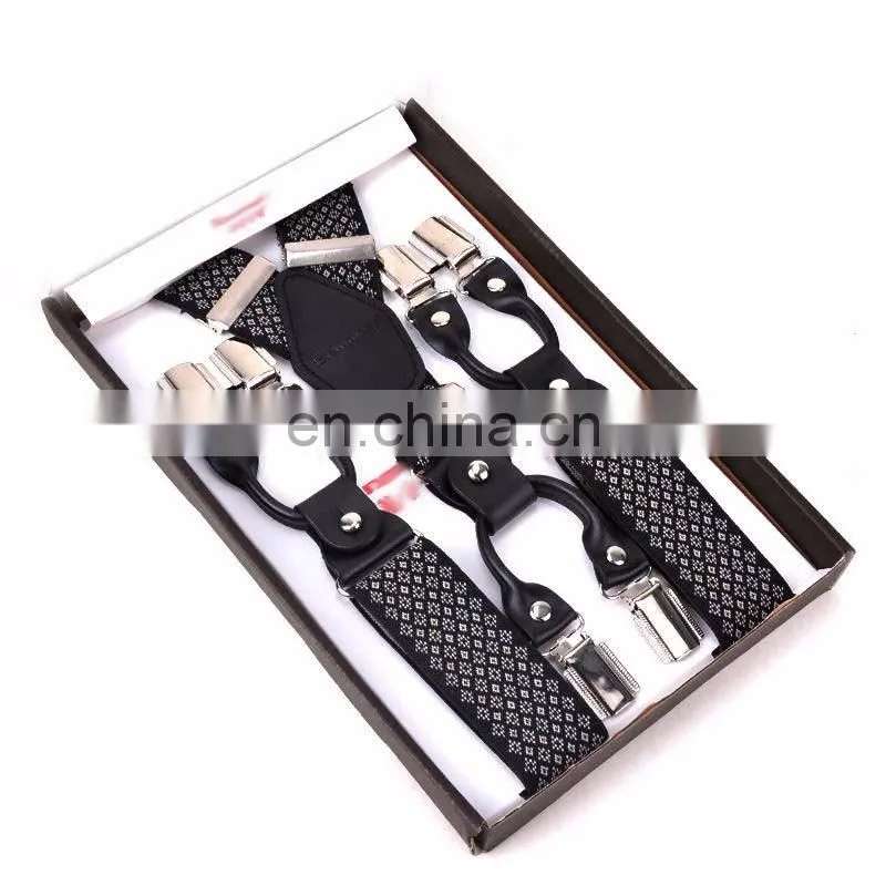 Fashion wholesale high quality 3.5cm jacquard suspenders