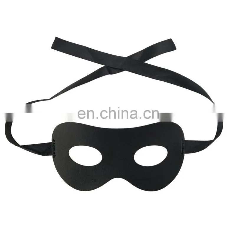 Masquerade Ball sexy women Faux Leather eye mask wholesale Black Zorro eye mask for party NCH-2477