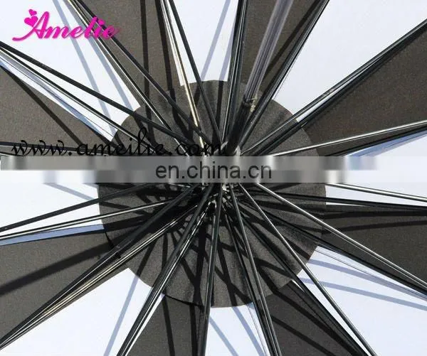 A0408 Black and white wholesale pagoda umbrella