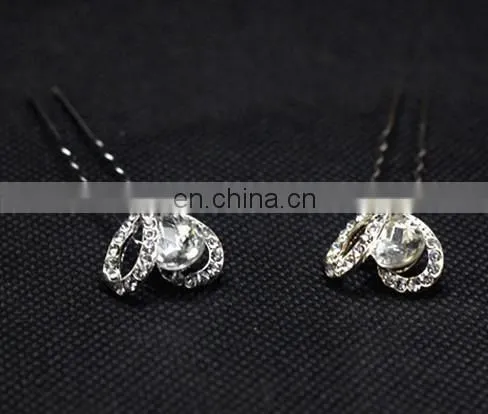 Wedding Headpiece Rhinestone U shaped Hair Pins
