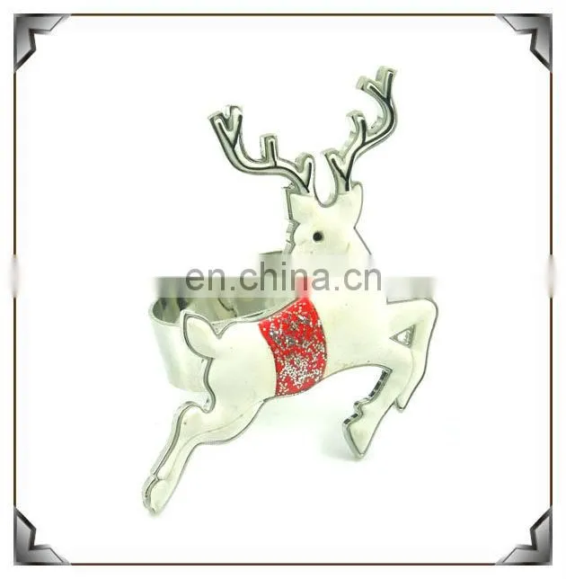 Epoxy with color crystal metal flower christmas tree decoration
