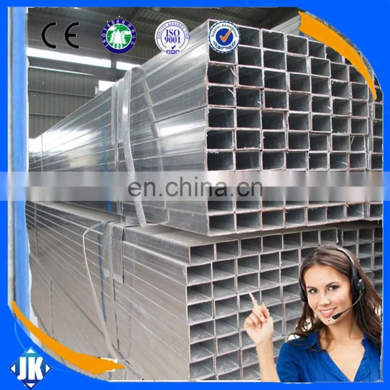 Goods best sellers pre galvanized section steel pipe/ galvanised square tube price