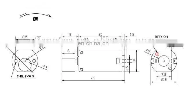 n10 n20 n30 customized mini vibrator brushed dc motor dia12mm 6v high rpm for beauty message and adult products