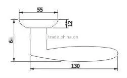ZH015:TRUST Zinc Alloy Lever Door Handle with Escutcheon