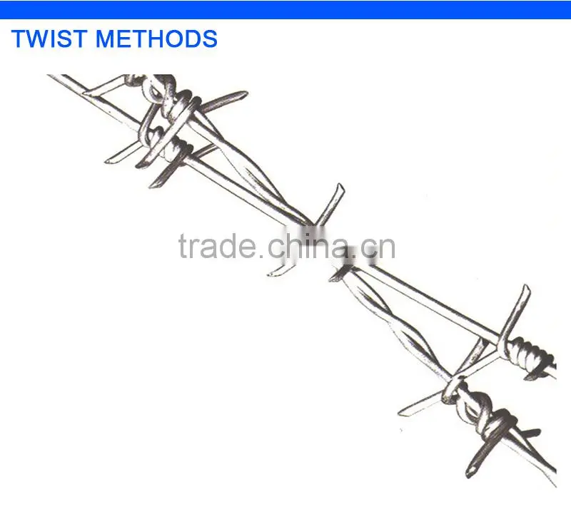 safety reliable quality hot dipped galvanized barbed wire