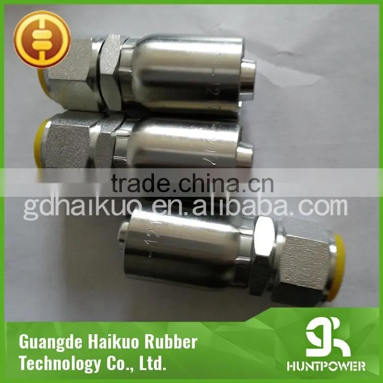 China manufacturer hydraulic hose crimping fitting NPT, BSP, JIC crimping fitting
