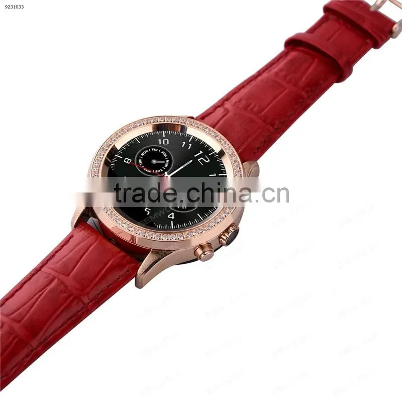 Waterproof Bluetooth Smart Watch D2 Women's Fashion For IOS Android(Crystal diamond edge, Raise the bright screen)
