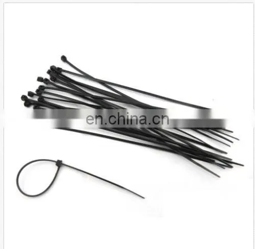 100pcs Assorted Self-locking Nylon Cable Ties Black Plastic Zip Tie Loop Wire Wrap Zip Tie
