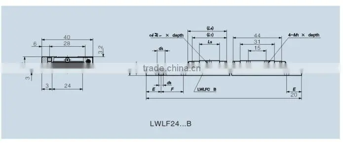 EIHE 24B linear guide rail