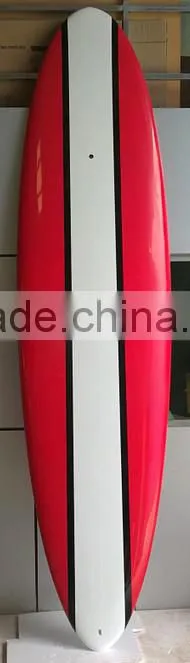Moulded Bamboo Red and White Stripe Paddle Durable Light Weight SUP surfboard