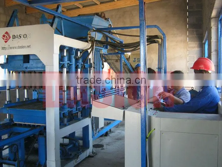 hollow block making machine DS6-15 brick paving machines equipment for plastic pallet
